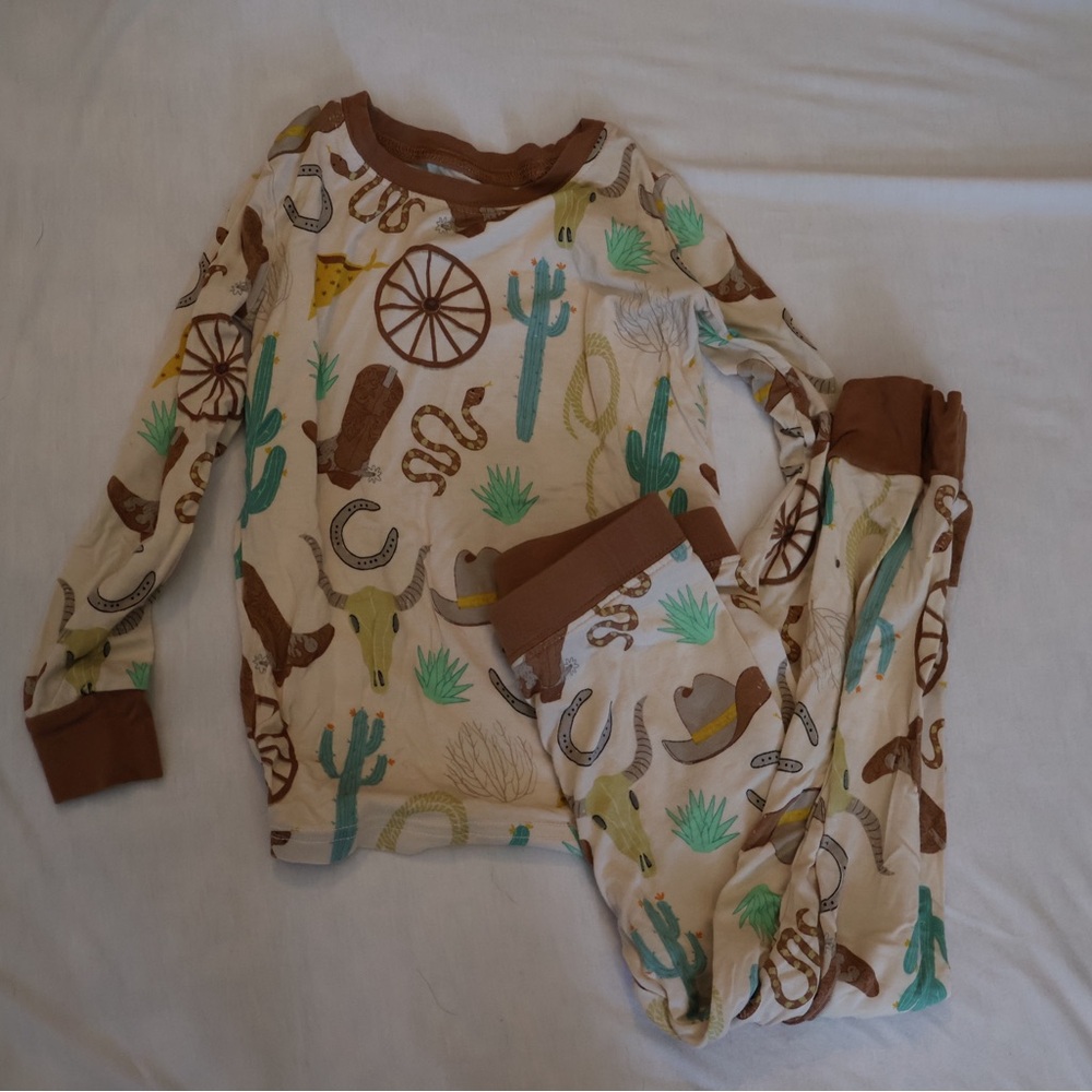 Little Sleepies Long Sleeve and Pants - Rodeo/Western - Size 2T